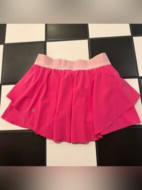 Pink Lululemon tennis skirt
